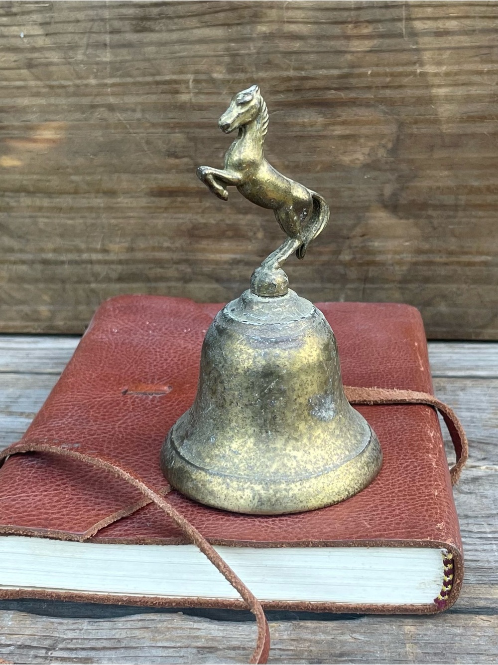 Very Vintage Brass Horse Equus Bell Made In England